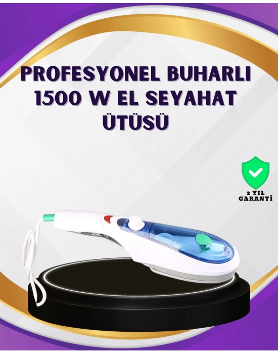1500W Buharlı Kırışıklık Giderici Ütü | Ev ve Seyahat Kullanımı İçin Uygun
