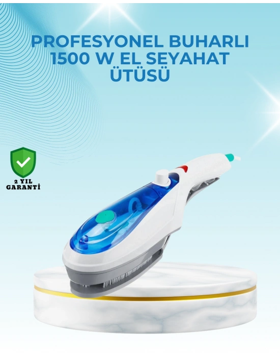 1500W Güçlü Buharlı Ütü | Yanık Riski Olmadan Hızlı Ütüleme