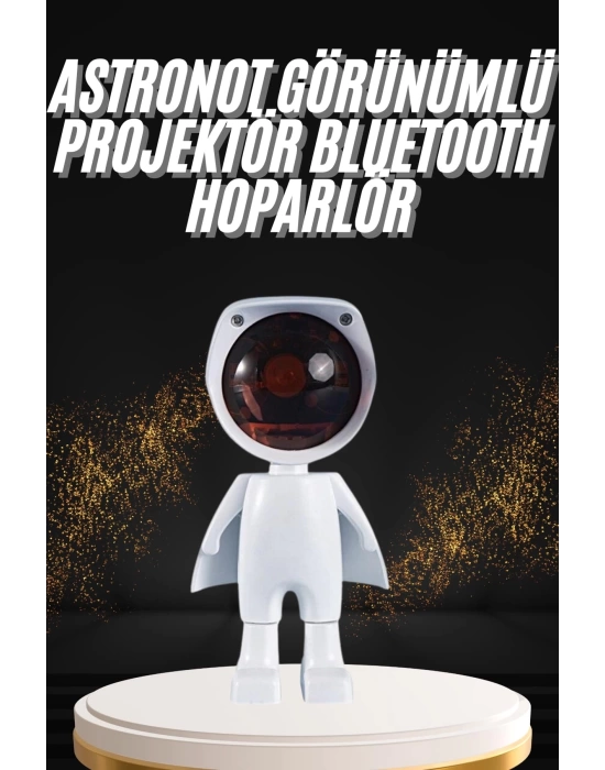 180 Derece Dönebilen Astronot Masa ve Gece Lambası Projektör