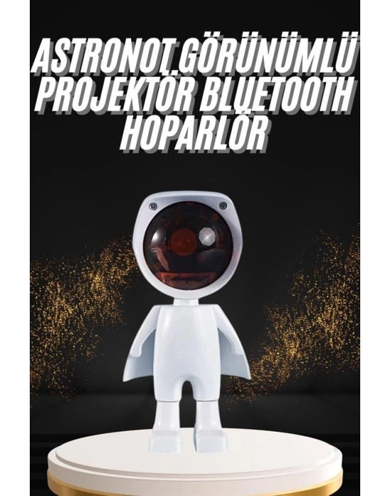 180 Derece Dönebilen Astronot Masa ve Gece Lambası Projektör