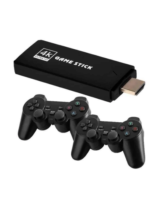 2 Kollu Kablosuz 2.4G Retro Oyunlar 4k Game Stick 3500 Oyun Atari