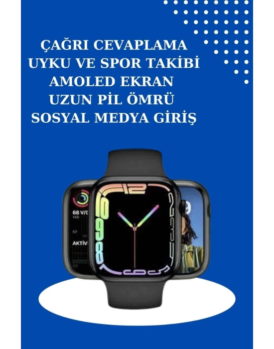 2025 Model Akıllı Saat ve 2.Nesil TWS Bluetooth Kulaklık ANC Özelliği Amoled Ekran