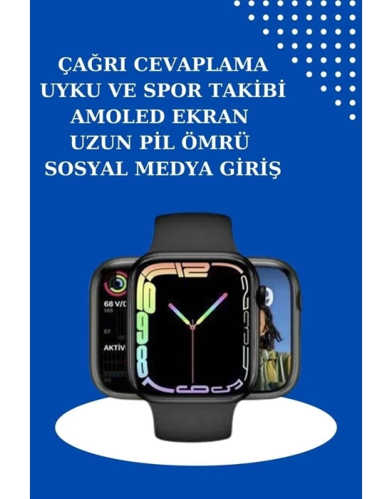 2025 Model Akıllı Saat ve 2.Nesil TWS Bluetooth Kulaklık ANC Özelliği Amoled Ekran