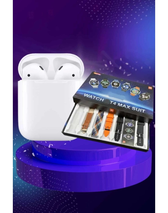 2025 Model Akıllı Saat ve 2.Nesil TWS Bluetooth Kulaklık Yüksek Ses Kaliteli