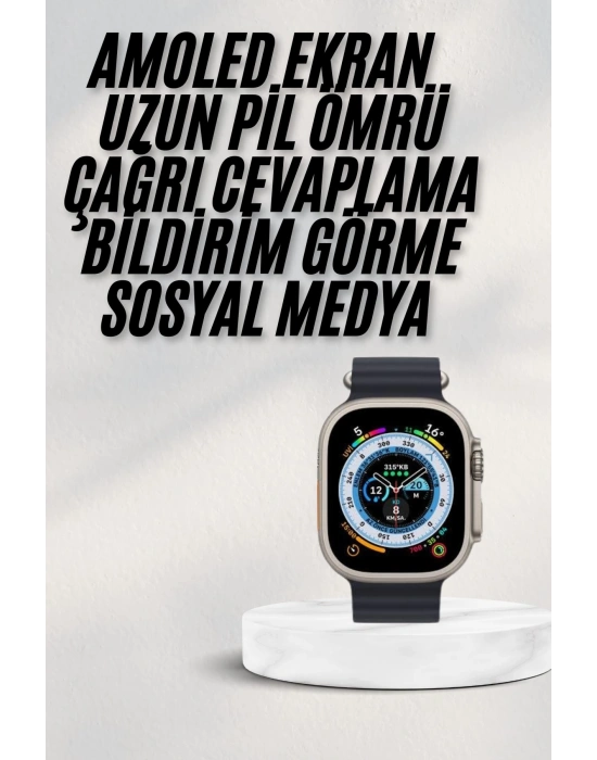2025 Yeni Model Akıllı Saat Android ve İOS Uyumlu Çağrı Cevaplama