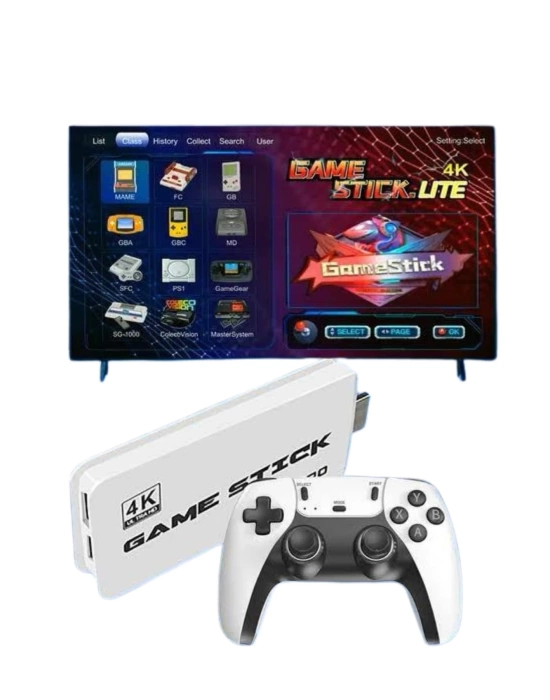 2.4 GHZ Oyun Konsolu Çift Konsol 4K Ultra Hd Game Stick