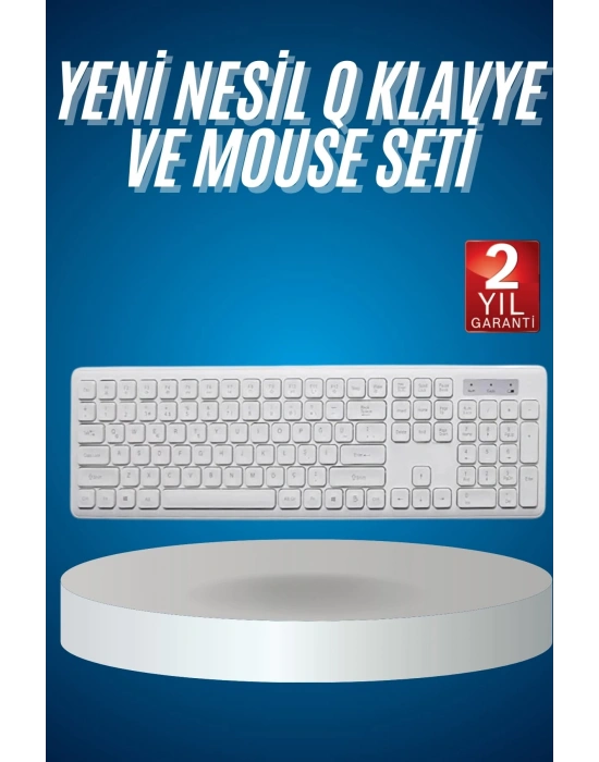 2.4 Ghz Wireless Kablosuz Klavye Mouse Seti Tv Pc Uyumlu