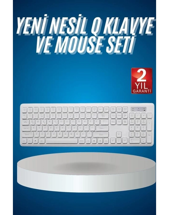 2.4 Ghz Wireless Kablosuz Klavye Mouse Seti Tv Pc Uyumlu