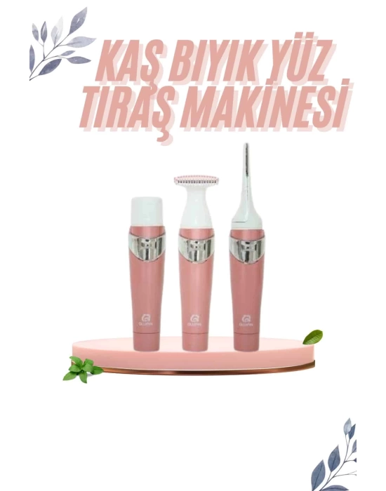 3 İn 1 Epilasyon Aleti Hassas Ciltlere Özel Uzun Ömürlü Kaş Yüz Burun