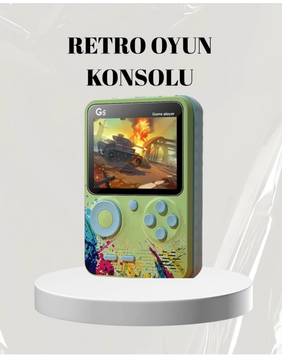 3 İnç Renkli Ekranlı Taşınabilir El Konsolu – G5 Modeli