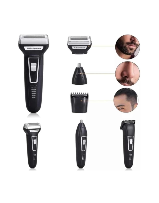 3lü Set Saç Sakal Kesme Traş Makinesi Burun Kılı Alma Tıraş Makinesi