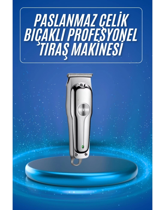 3 Taraklı Saç Sakal Düzeltici Traş Makinesi Seti Paslanmaz Çelik
