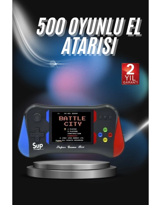 3.5 İnç 500ü 1 Arada Klasik Oyun Konsolu Nostalji Oyunlu Atari