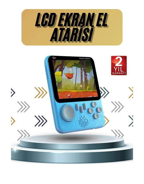3.5 İnç Mini Atari Taşınabilir Oyun Konsolu 666 Adet Retro Oyun
