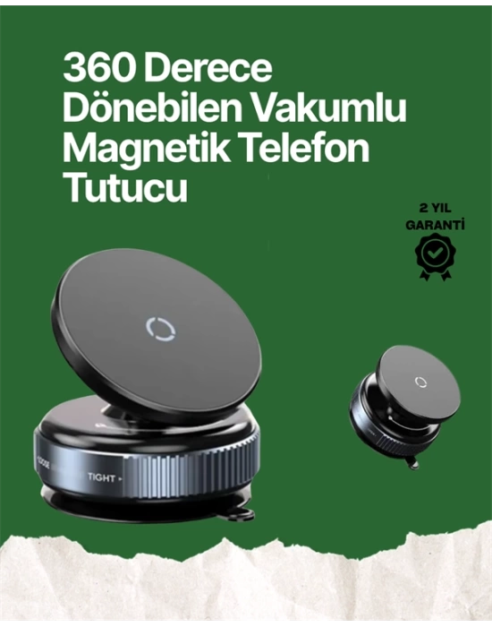 360° Ayarlanabilir Manyetik Araç Telefon Tutucu – Kompakt ve Pratik Tasarım