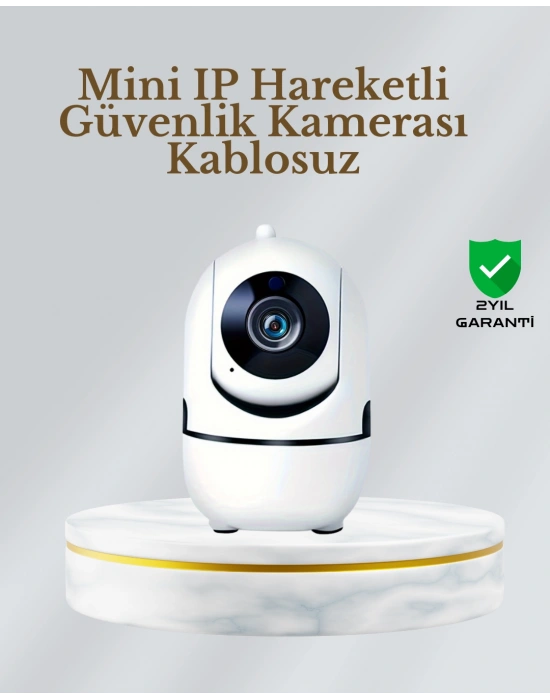 360° Dönen Akıllı WiFi Kamera – Uzaktan Kontrol ve İki Yönlü Ses Özellikli
