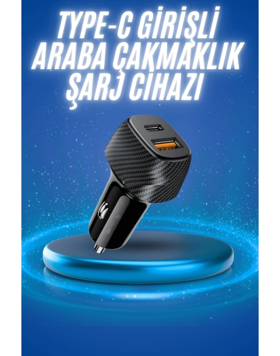 38W Oto Çakmaklık Araç Içi Şarj Cihazı Hızlı Şarj Uzun Ömürlü