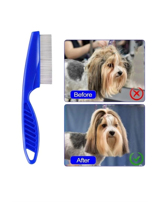 4lü Bit Evcil Hayvan Tarak Seti Kedi Köpek Bit Tarak Seti Pire Tarağı