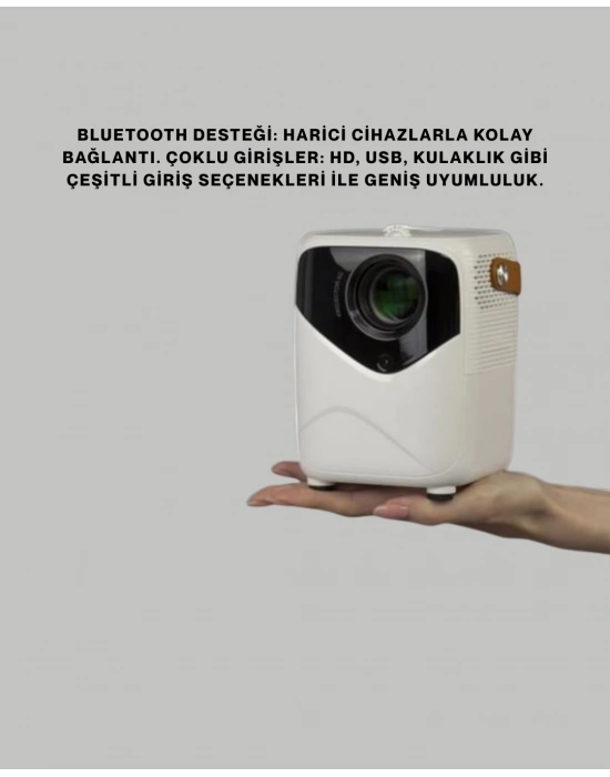 50 inç TV Deneyimli Projektör – Yakın Mesafede Geniş Görüntü
