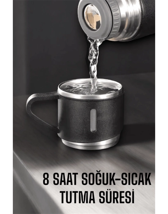 500 ml Kapasiteli Taşınabilir Basınçlı Termos Seti Günlük Kullanım için İdeal