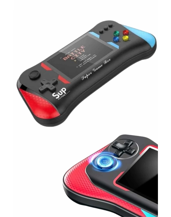 500 Oyunlu Retro Sup Konsolu Taşınabilir Mini Gamepad 3,5 İnç Ekran