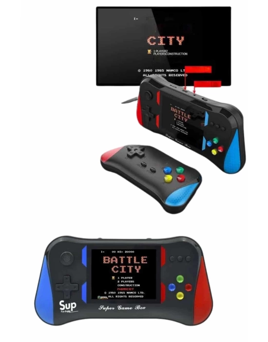 500 Oyunlu Retro Sup Konsolu Taşınabilir Mini Gamepad 3,5 İnç Ekran