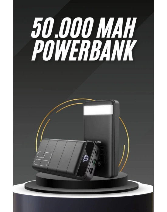 50.000 Mah Led Dijital Göstergeli USB Çıkışı Powerbank