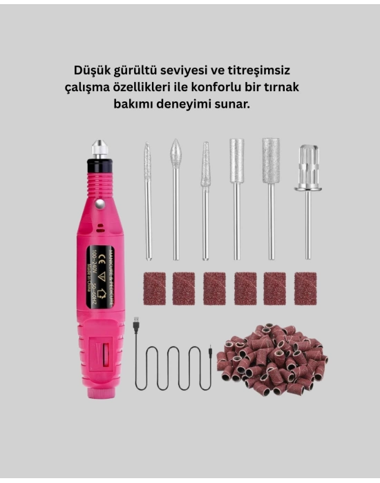 6 Uçlu Elektrikli Manikür Pedikür Seti