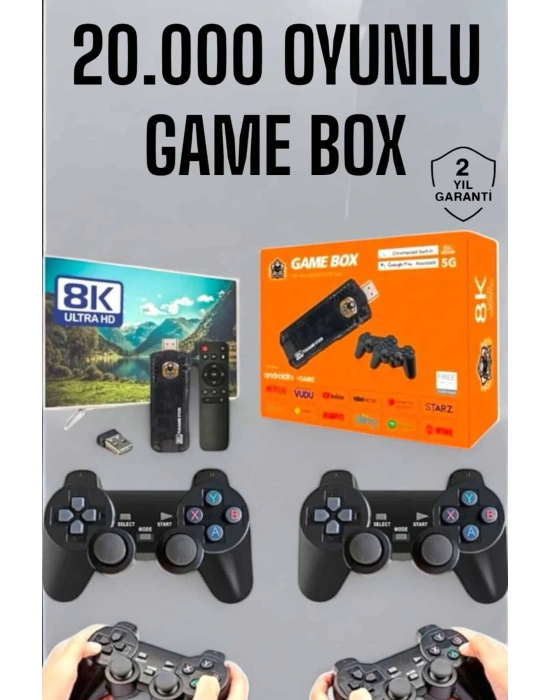 8K Premium 20.000 Oyunlu Gamebox TV Uyumlu