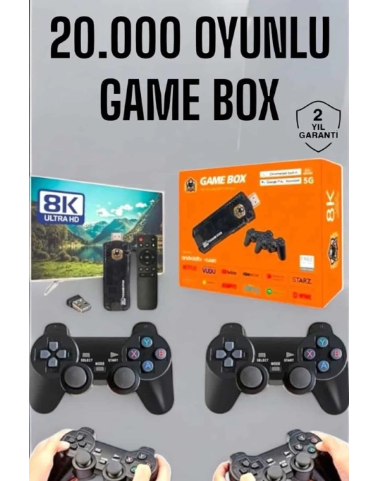 8K Premium 20.000 Oyunlu Gamebox TV Uyumlu