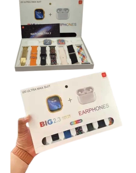9 Ultra Akıllı Saat 49mm 2inç Ekran 7 Kordonlu ve Bluetooth Kulaklık