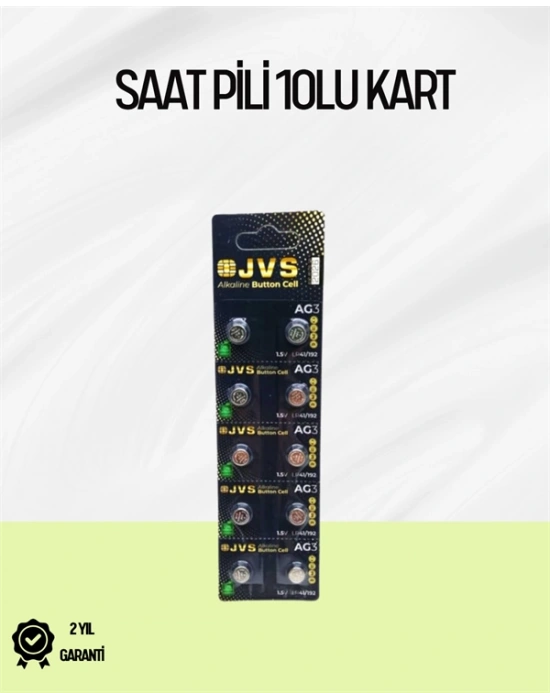 AG3 Düğme Pil 1.5V Alkalin - Uzun Ömürlü Enerji Kaynağı