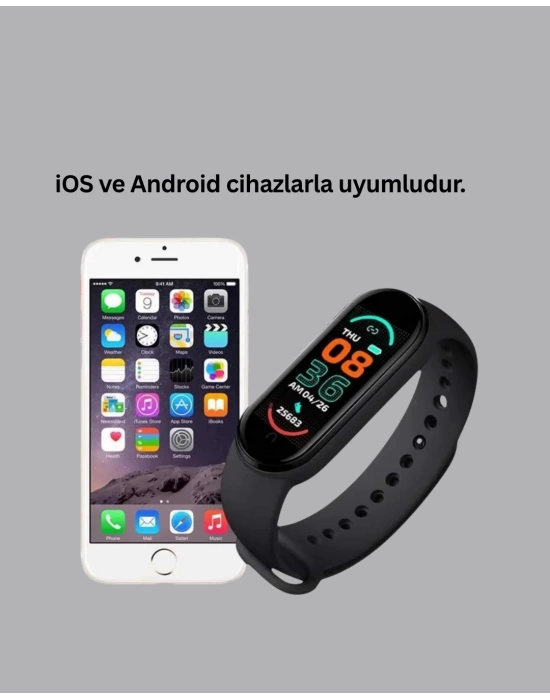 Akıllı Bileklik – Kalp Atışı, Uyku, Adımsayar ve Bildirim Takibi