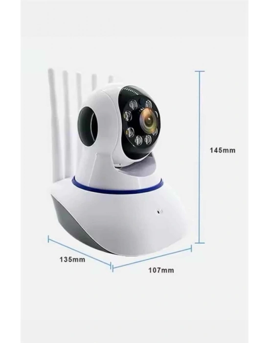 Akıllı Gece Görüşlü Sensörlü Wifi Kamera Telefondan Takip Edilebilir