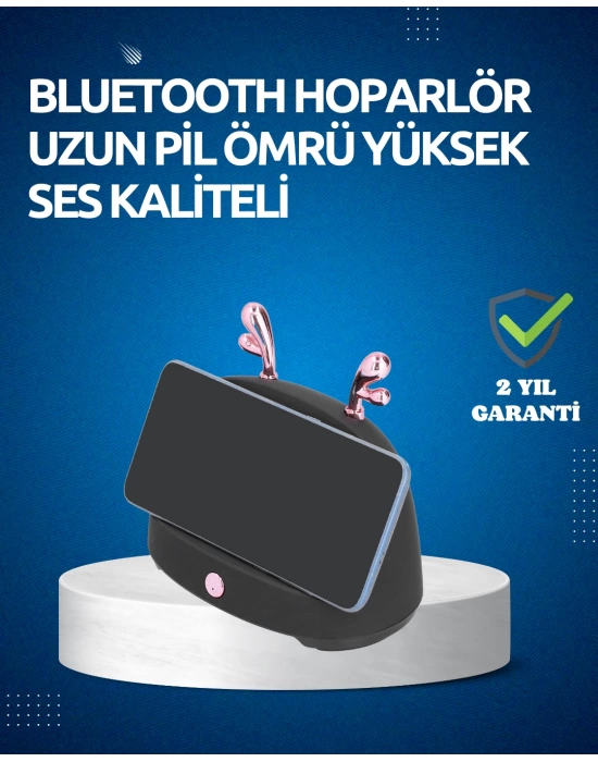 Akıllı Kablosuz Telefon Tutucu ve Stereo Hoparlör – Kolay Kullanım ve Yüksek Ses Kalitesi