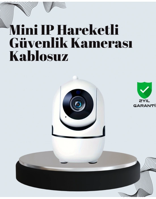 Akıllı Kontrol ve Hareket Takipli 1080P Kablosuz Güvenlik Kamerası – Gece Görüşlü ve İki Yönlü Sesli