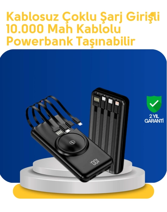 Akıllı Koruma Sistemli Powerbank – Hızlı, Güvenli ve Modern