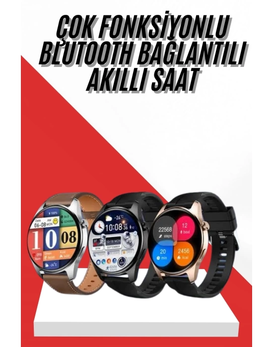Akıllı Saat 1.5 Inç Amoled Ekran Çift Kordonlu GPS NFC Uyumlu