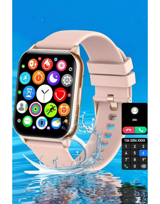Akıllı Saat Amoled Ekran 3 Kordonlu Aksesuar Hediyeli Sesli Görüşme