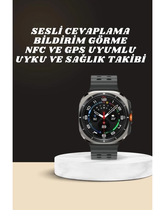 Akıllı Saat Amoled Ekran Bluetooth Bağlantılı Sağlık Takibi GPS Uyumlu