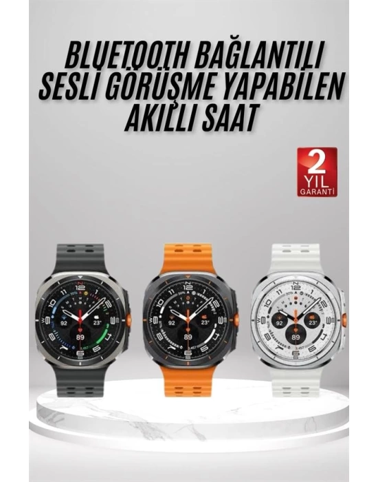 Akıllı Saat Amoled Ekran Bluetooth Bağlantılı Sağlık Takibi GPS Uyumlu