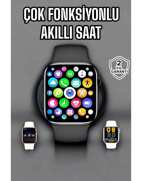 Akıllı Saat Amoled Ekran GPS ve Uyku Takibi Bluetooth Bağlantılı