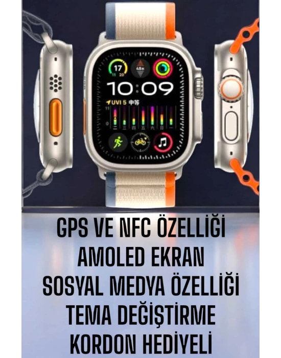 Akıllı Saat Amoled Ekran NFC Uyumlu Spor Modları Android ve İOS Uyumlu