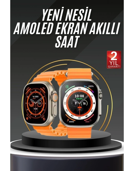 Akıllı Saat Android ve İOS Uyumlu 49 MM NFC Özelliği GPS Takibi