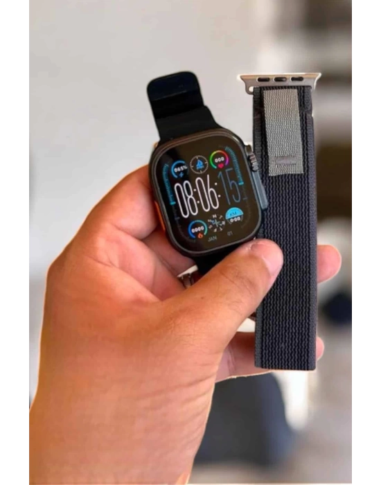 Akıllı Saat Android ve İOS Uyumlu NFC Ve GPS Özelliği Arama Cevaplayan