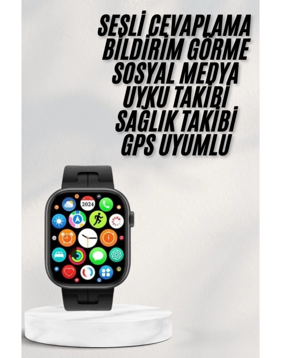 Akıllı Saat Android ve İOS Uyumlu Plastik Kordon Yeni Nesil