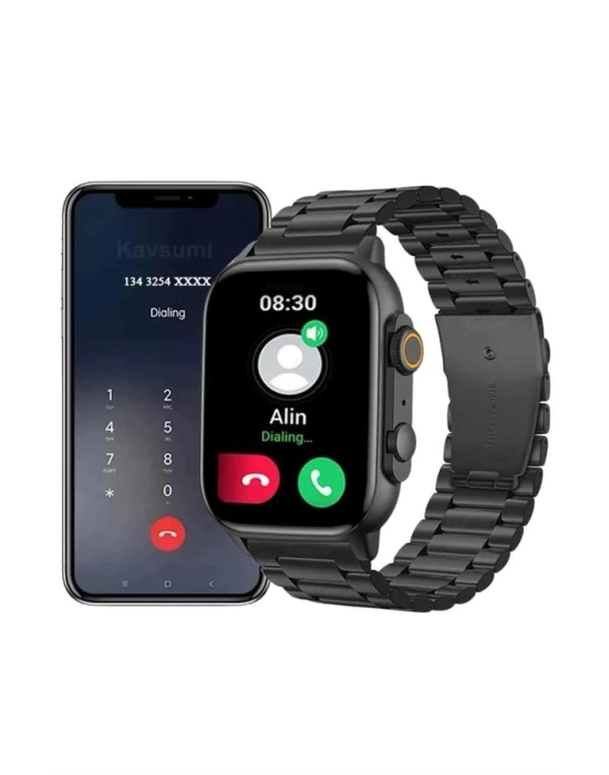 Akıllı Saat Arama Konuşma GPS ve NFC Özelliği 3 Kordonlu Amoled Ekran