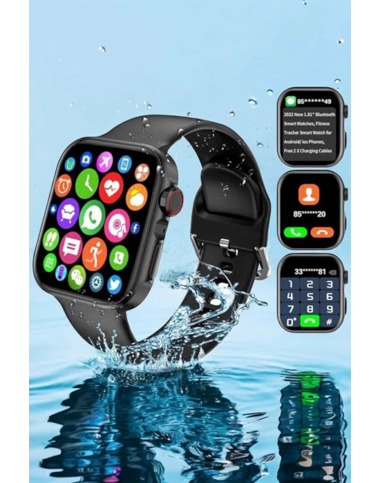 Akıllı Saat Bluetooth Bağlantı ve 24 Saat Sağlık İzleme GPS Arama Cevaplama