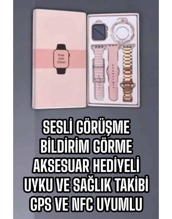Akıllı Saat Bluetooth Bağlantılı Aksesuar Hediyeli GPS Takibi