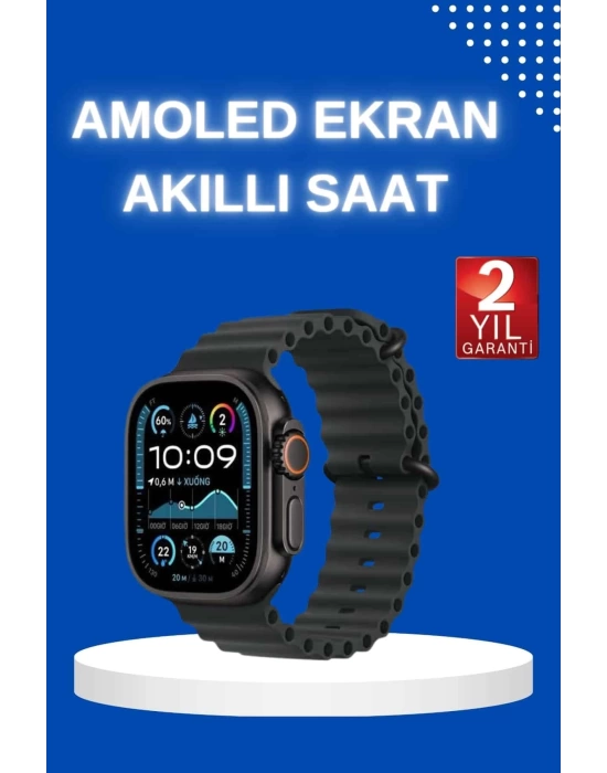 Akıllı Saat Bluetooth Bağlantılı NFC ve GPS Uyumlu Nabız Ölçer Sesli Görüşme